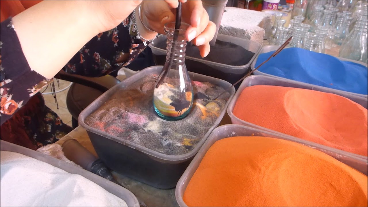 ヨルダン 1人旅 サンドボトルの作り方 How To Make A Colorful Sand