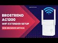 BrosTrend AC1200 WiFi Range Extender Setup | Easy Web Browser Method