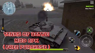 GAME OFFLINE TANK - TANK OF BATTLE MOD APK ( FREE PURCHASE ) screenshot 5