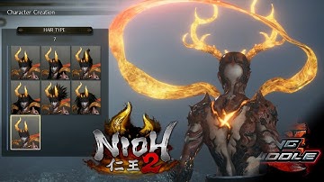 Arisette Only Goes Bald at Full Power: Nioh 2 Character Creation, First Try