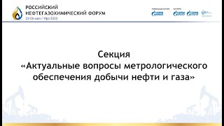 Актуальные вопросы метрологического  обеспечения добычи  нефти и газа