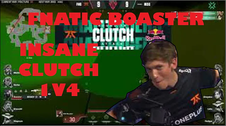 INSANE CLUTCH, DID FNATIC BOASTER CHEAT??? 1V4 #valorant  #vct #fnatic #m3championship  #gambit