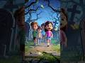 कब्रिस्तान का रहस्यमयी खेल 😱⚰️ | Scary Kids #shorts #ai #cartoon #kids #horror #trending #viral