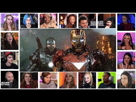 Iron Man vs War Machine & Drones Reaction Mashup | Iron Man 2 (2010)