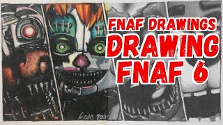 Drawing Fnaf 6 - Freddy Fazbears Pizzeria Simulator - Fnaf Drawings By Gaia Spaziani