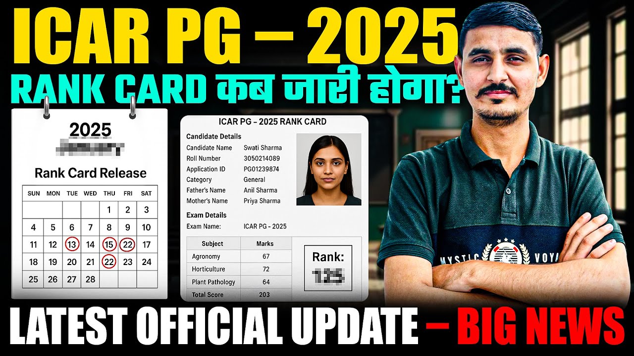 icar pg rank card 2025 | icar pg counselling process 2025 | icar pg 2025 cut off 
