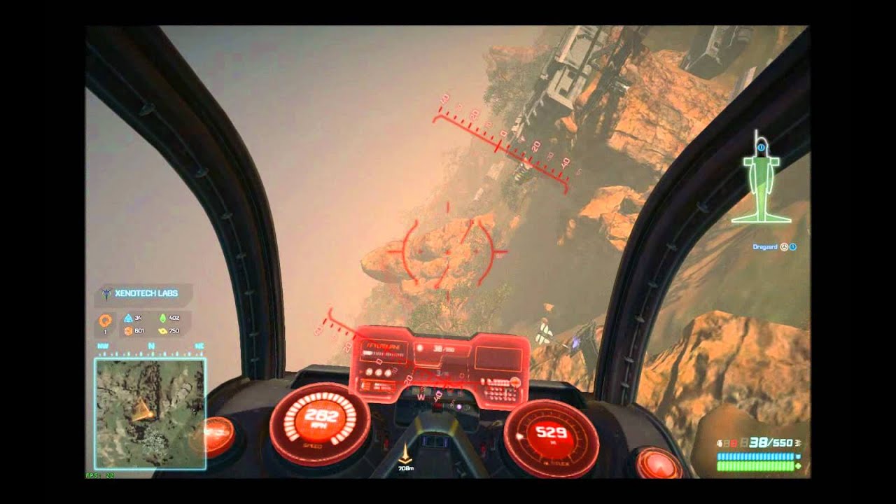 Planetside 2 mosquito rocket demonstration