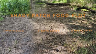 Shady Patch Food Plot installed with hand tools