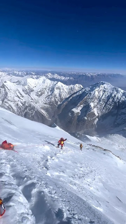 Summit of Mount Annapurna (8091m)📹 @chong_bi_sherpa #everest #viralvideo #annapurna #mounteverest