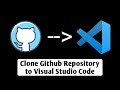 How to clone a repository from github to visual studio code