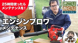 エンジンブロワのメンテナンス - YouTube