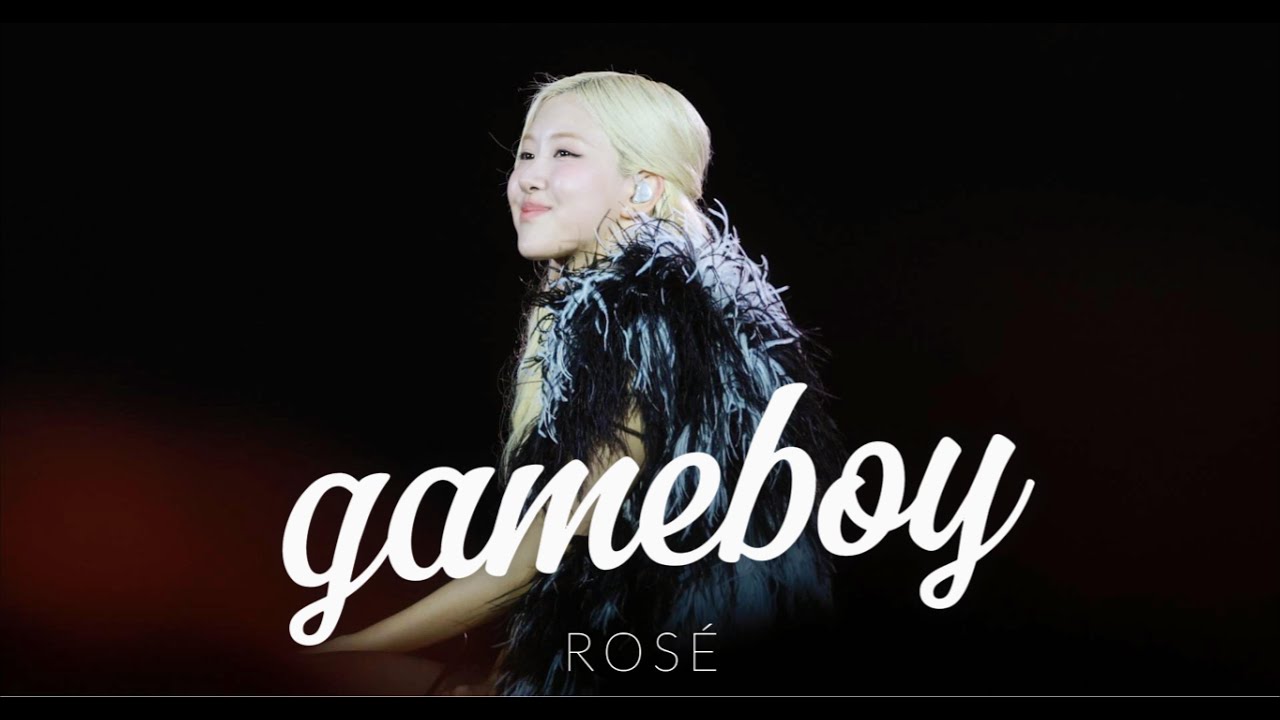 [4K] 251018 Rosé -gameboy | BLACKPINK〈DEADLINE〉IN Kaohsiung - YouTube