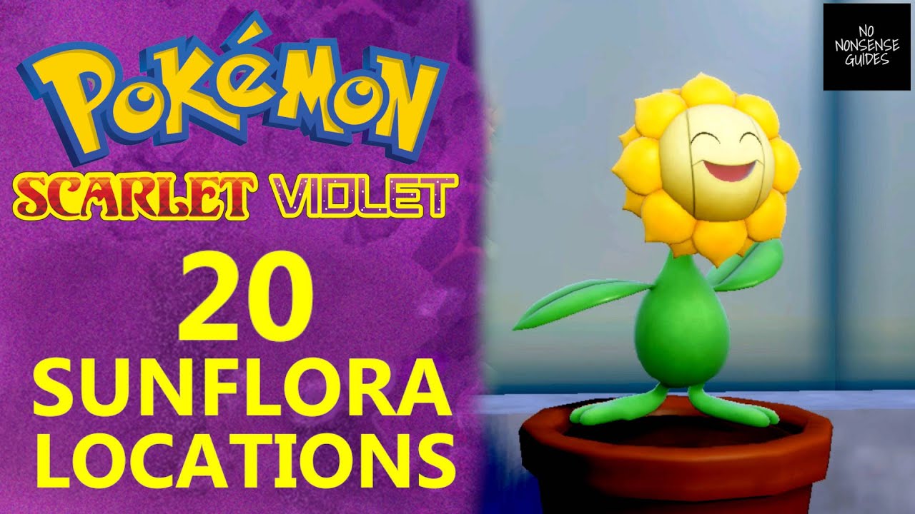 20 Sunflora Locations in Artazon Pokemon Scarlet Violet How to Get
