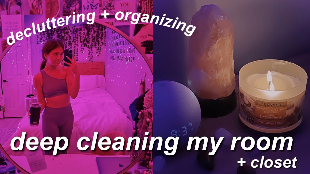 DEEP CLEANING MY ROOM AND CLOSET cleaning motivation! YouTube