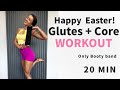 20 Min Booty + Core Home Supersets Workout - Full Body Toning, Abs Glutes on Fire🔥