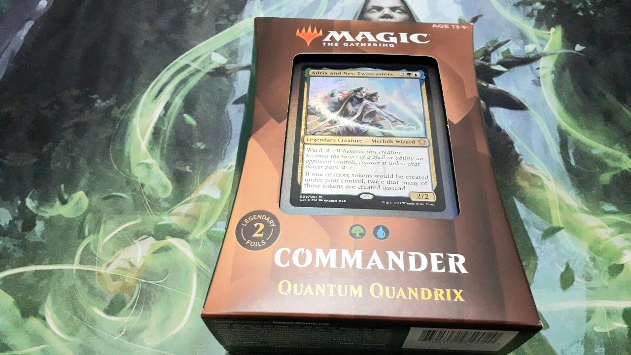 MTG Quantum Quandrix Strixhaven Commander Deck 2021 Unboxing. YouTube
