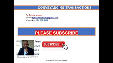 Conveyancing Transactions