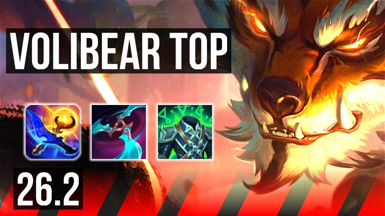 VOLIBEAR vs JAX (TOP) | 41K damage, Good KDA: 12/3/13 | EUW Master | 26.2