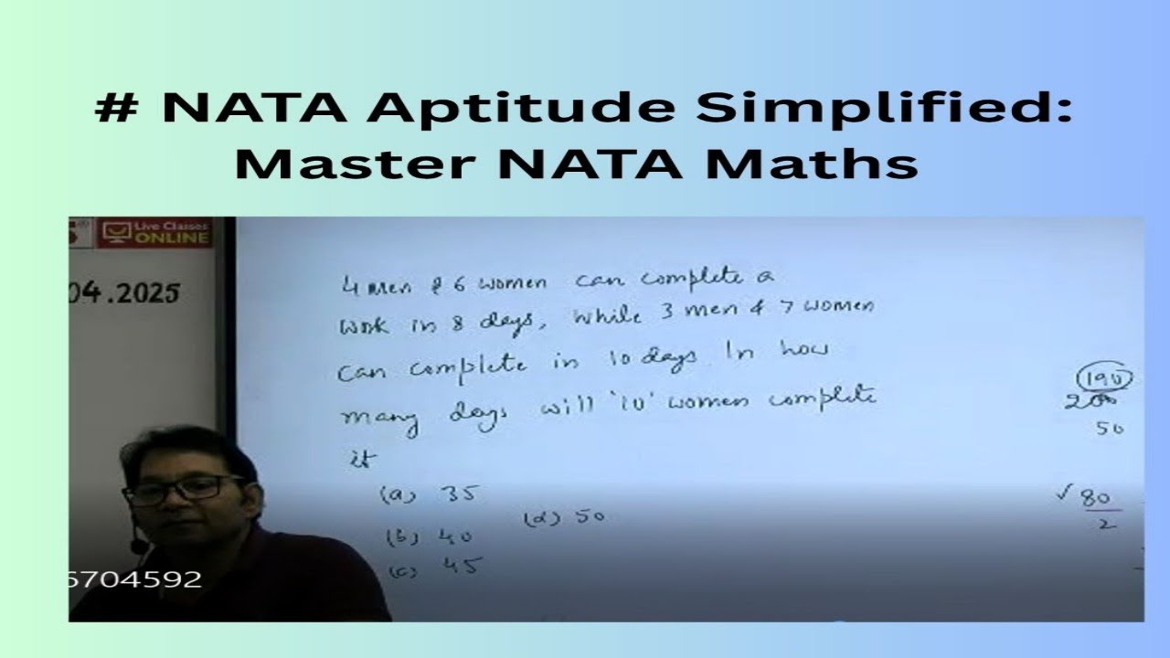 Quantitative Maths for NATA A-4