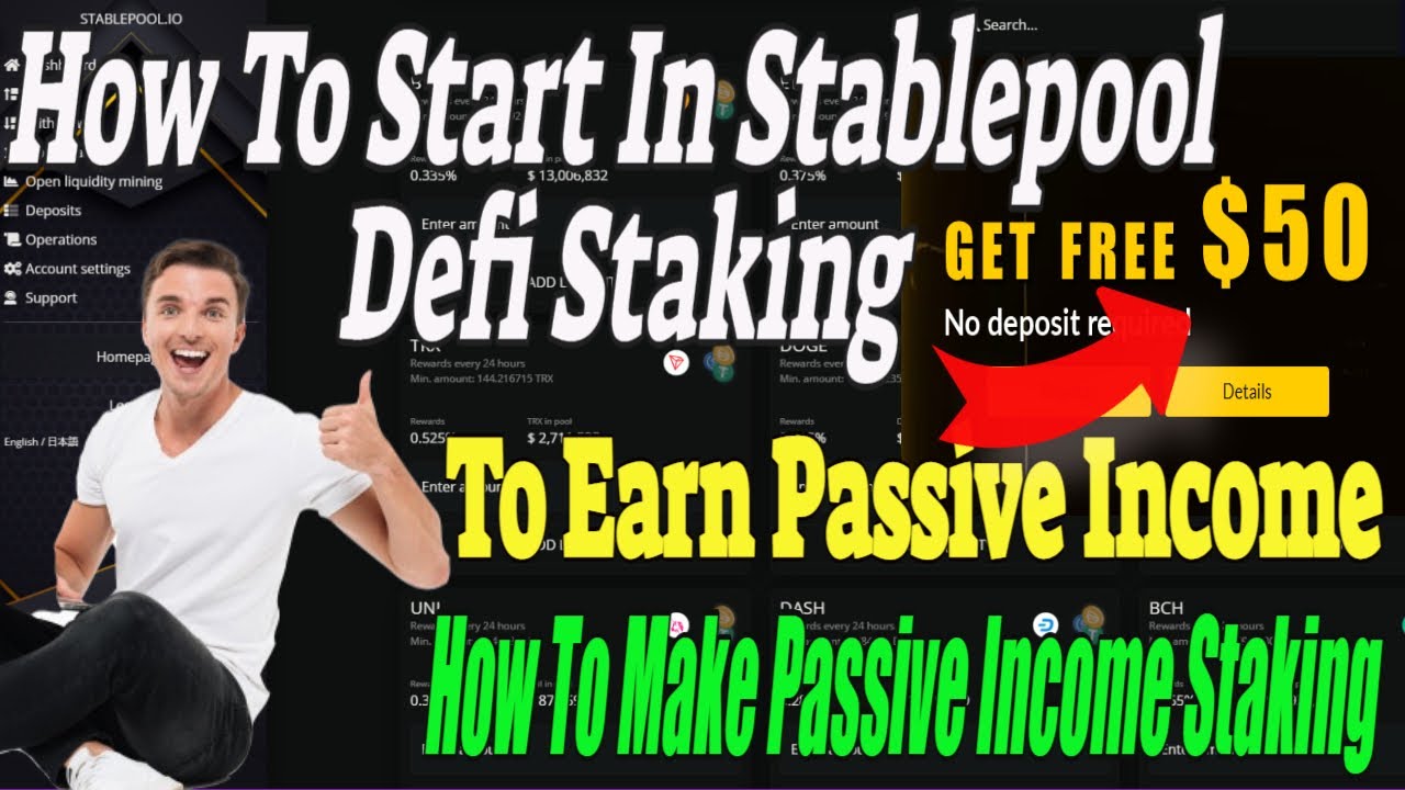 How To Start In Stablepool Defi Staking To Earn Passive Income How To Make Passive Income Staking 💯💯
