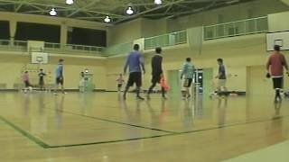 20161023sun 5 山本さん練習2対2+フリーマン~最初2タッチ制限→後フリータッチ