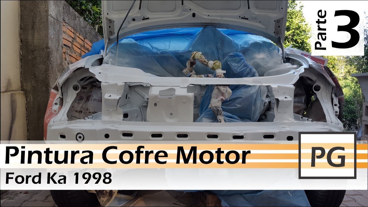 Pintura do cofre do motor - Ford Ka 98 - Parte 3/4