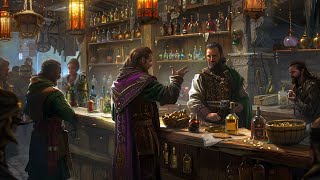 Medieval Fantasy Tavern Space - Relaxing, Inspirational, Instrumental, Folk Medieval Music