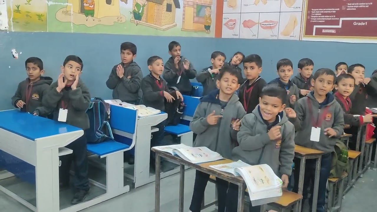 A Farm || My Dear Grandpa- Poem Recitation || Class 1 English 