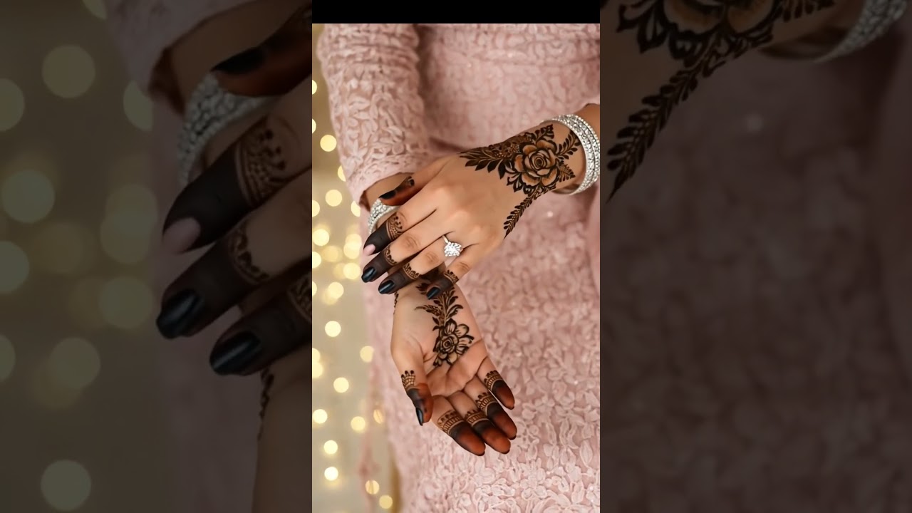 Beautiful Flower Mehndi Design 🌼