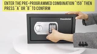 ExecutiveSafe Mini Series Safes    How to open the safe with the combination