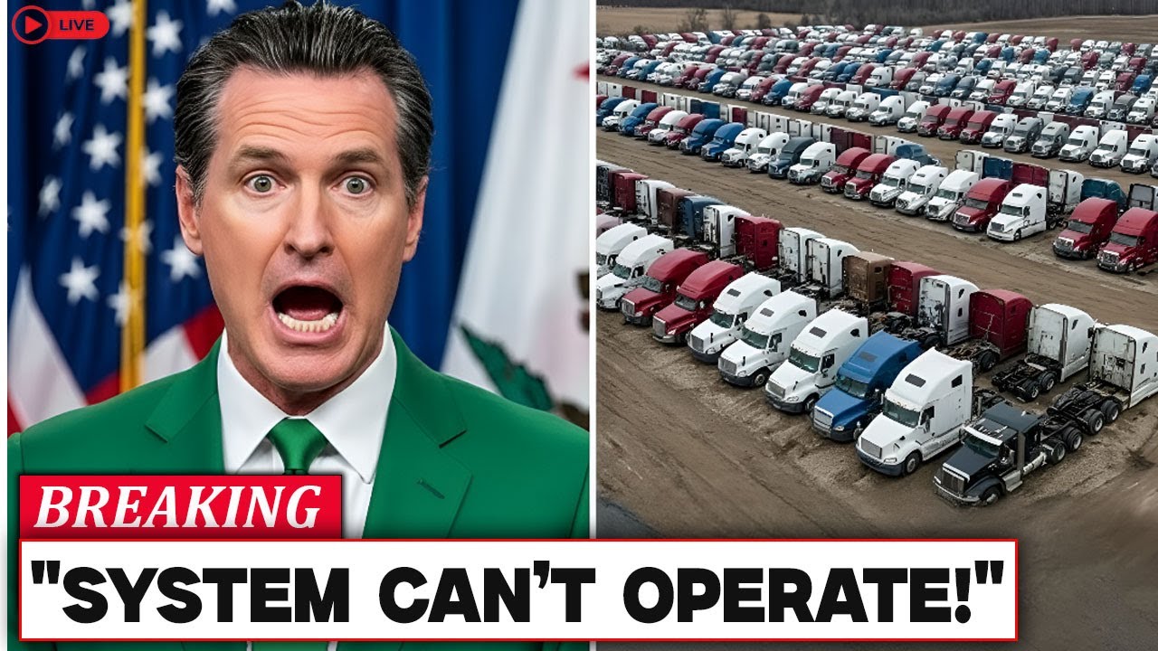 Governor of California PANICS as Trucking Industry COLLAPSES