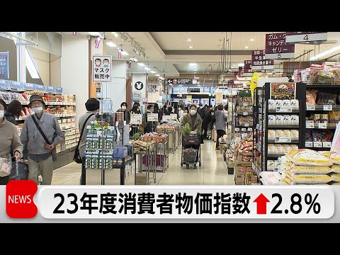 消費者物価2年連続で「2％」以上 23年度消費者物価指数2.8 ...