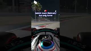 Sakhir track but only TURNS #f1
