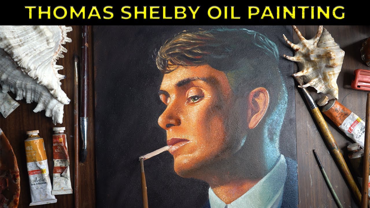 Draw With Me || Oil Painting || THOMAS SHELBY