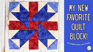 How To Make A Swirly Whirly Quilt Block - It's Easy - Free Pattern & Great For Scraps