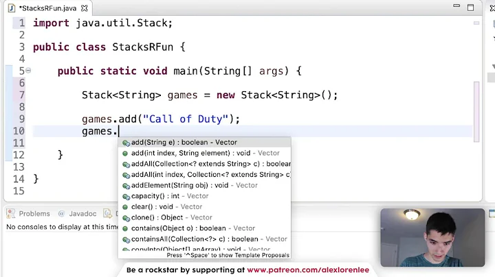 Stack Java Tutorial