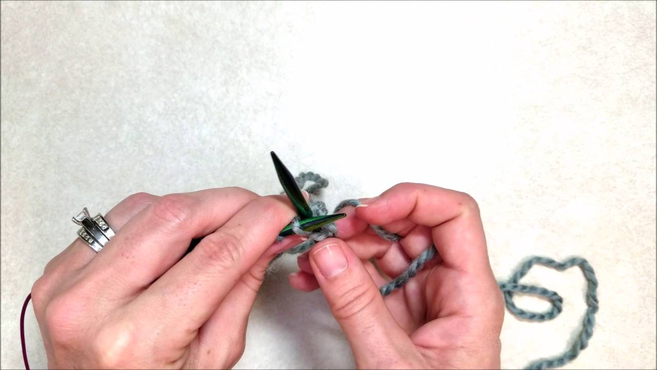 How to Knit Knit StitchBeginner Knitting Lesson YouTube