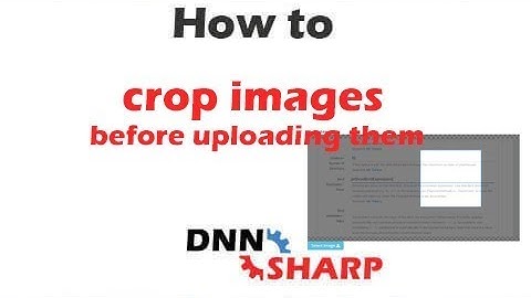 Crop image before uploading it to server