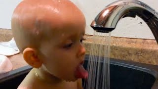 Naughty Babies Funny Water fails - Funniest Home Videos