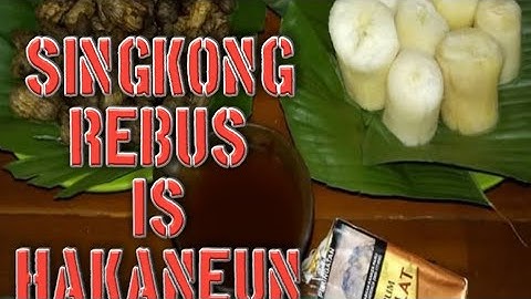 🔴Boiled cassava‼️singkong rebus is ‼️makanan khas Sunda, sederhana tapi mengenyangkan