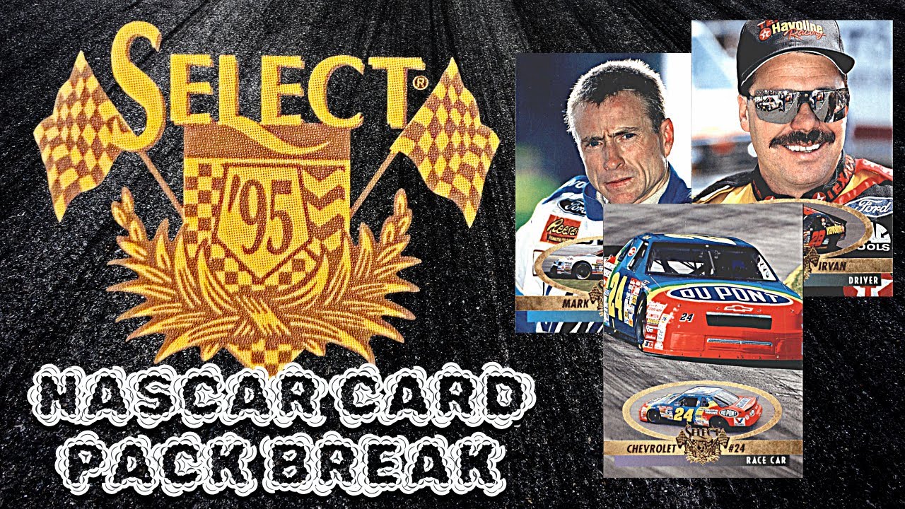 1995 Select NASCAR Racing Card Pack Break - YouTube