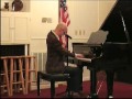 Blaine johnson plays piano and sings at the bethel presbyterian church singing