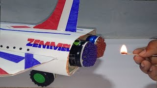 Wow!! Amazing Match Stick Powered Cardboard Plane