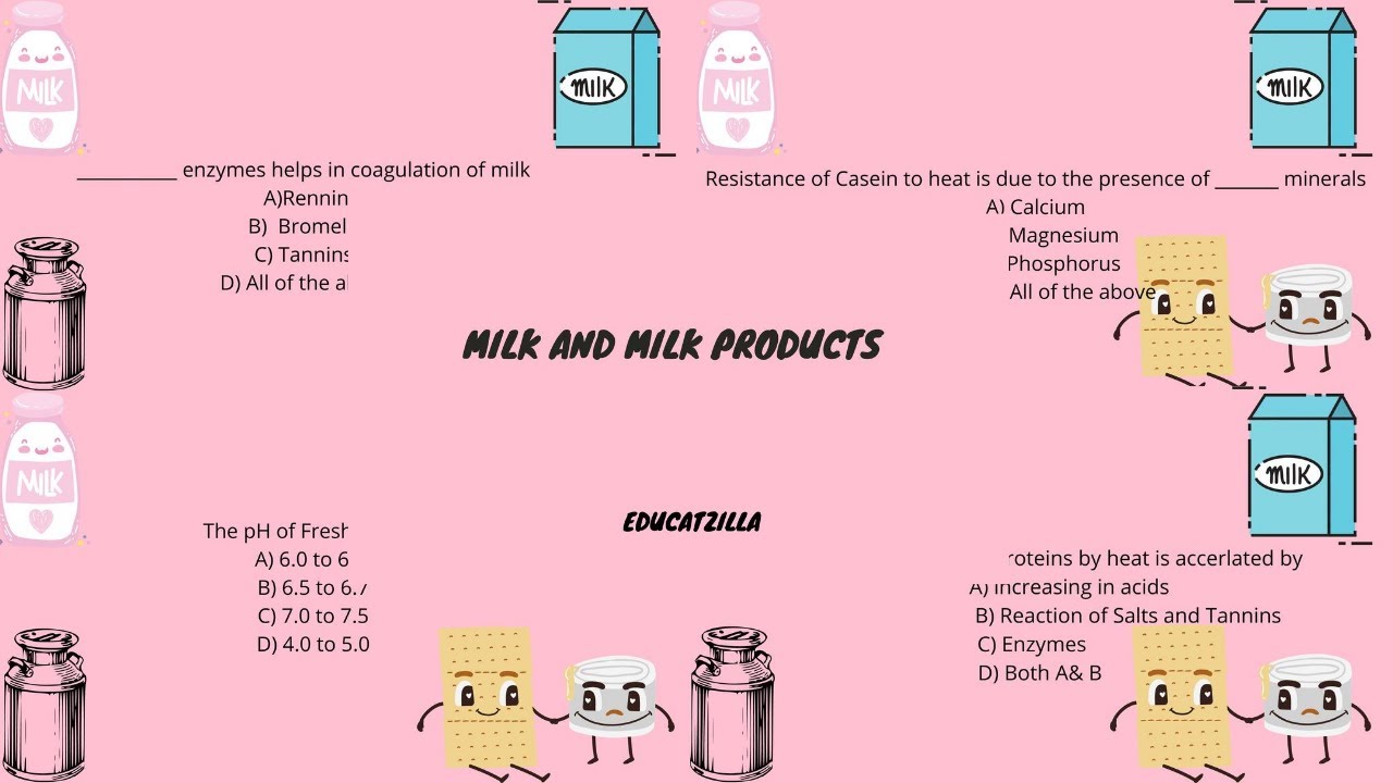 MCQ - Milk and Milk products Part -2