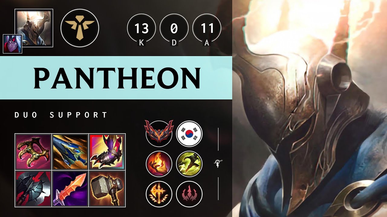 Pantheon Support vs Lulu - KR Grandmaster Patch 25.07