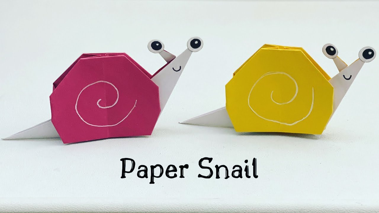 How To Make Easy Paper SNAIL For Kids / Nursery Craft Ideas / Paper