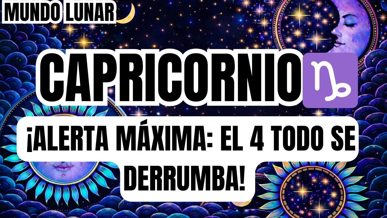 CAPRICORNIO♑ES GRAVE 💔😵‍💫 ¡EL MIERCOLES 4 TU VIDA CAMBIA PARA SIEMPRE! MIRA ESTO