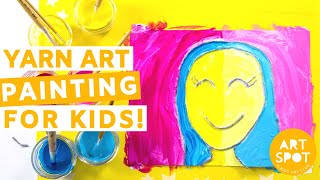 Yarn Painting for Kids-Little Sprouts Learning