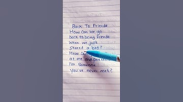 Thumbnail of Sombr - back to friends (Lyrics) #sombr #backtofriends #lyrics #music #love #spotify