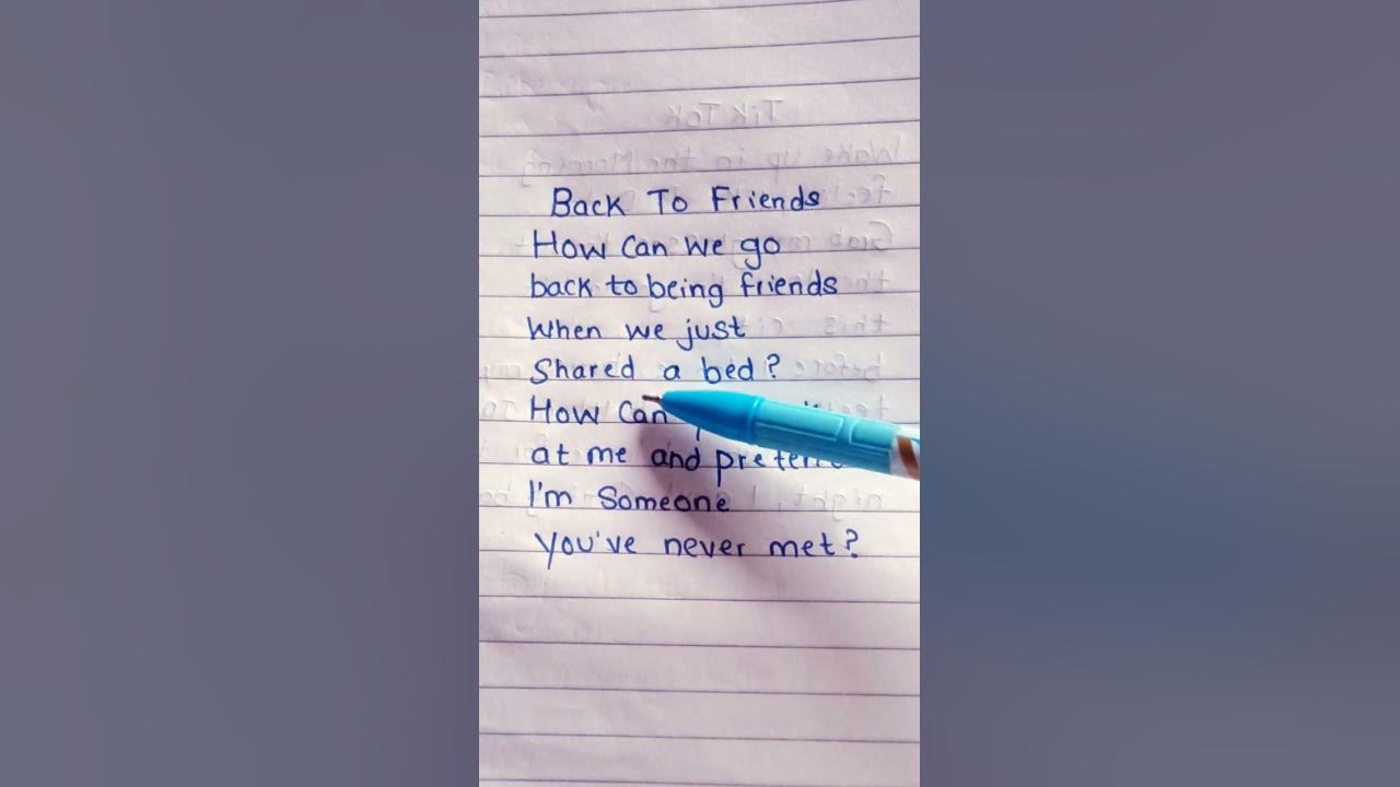 Sombr - back to friends (Lyrics) #sombr #backtofriends #lyrics #music #love #spotify